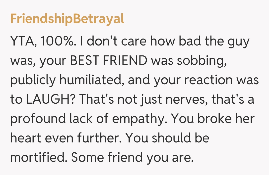 Comentariu de la FriendshipBetrayal