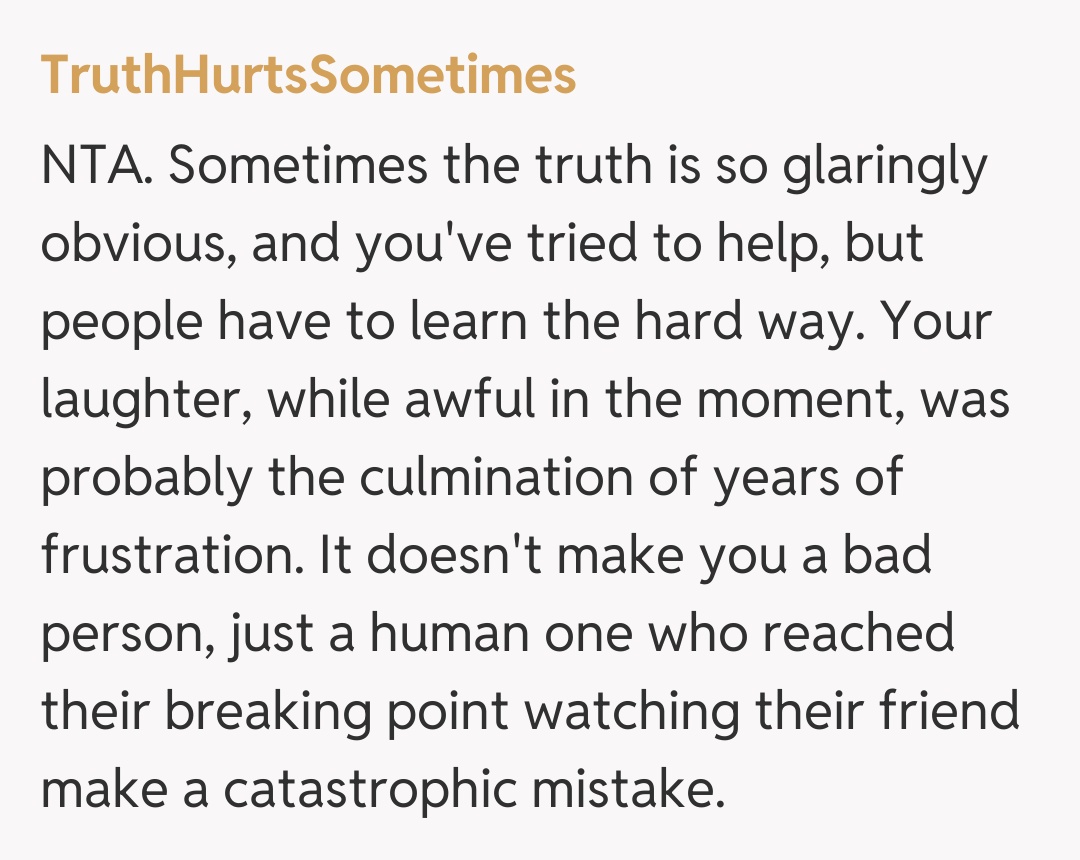 Comentariu de la TruthHurtsSometimes