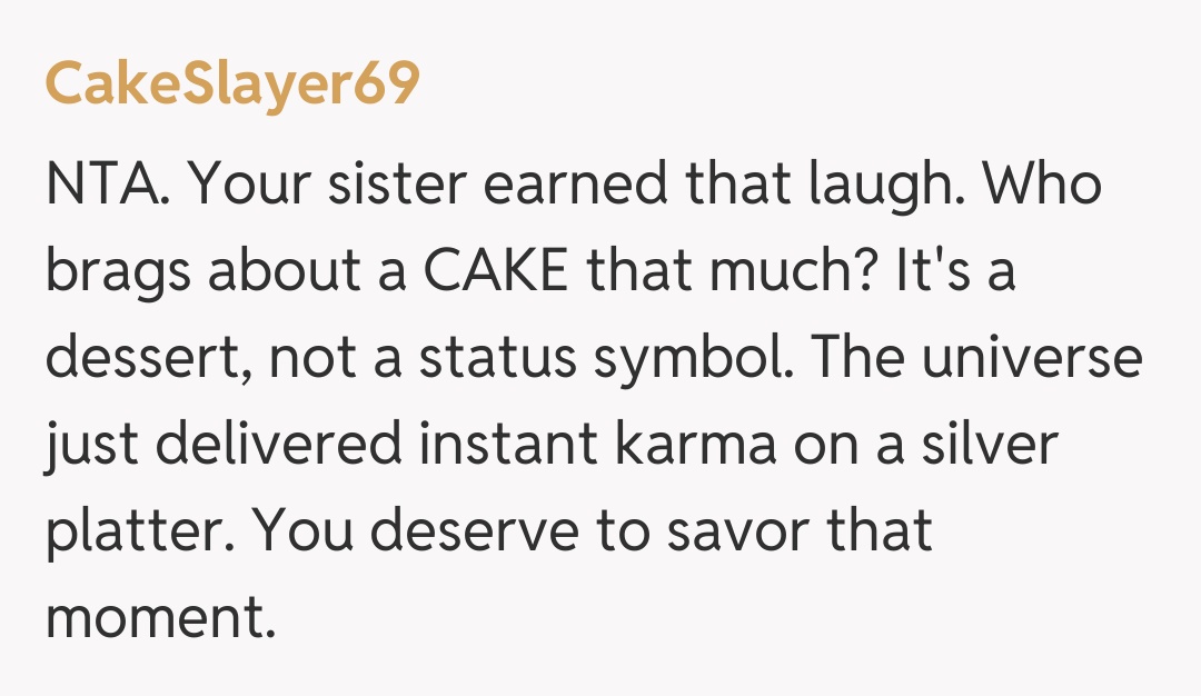 Comentariu de la CakeSlayer69