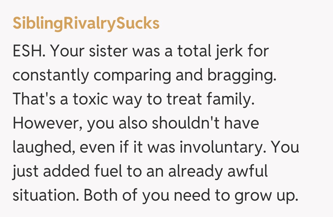 Comentariu de la SiblingRivalrySucks