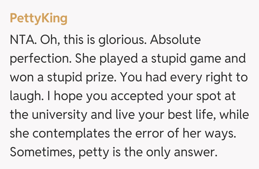 Comentariu de la PettyKing