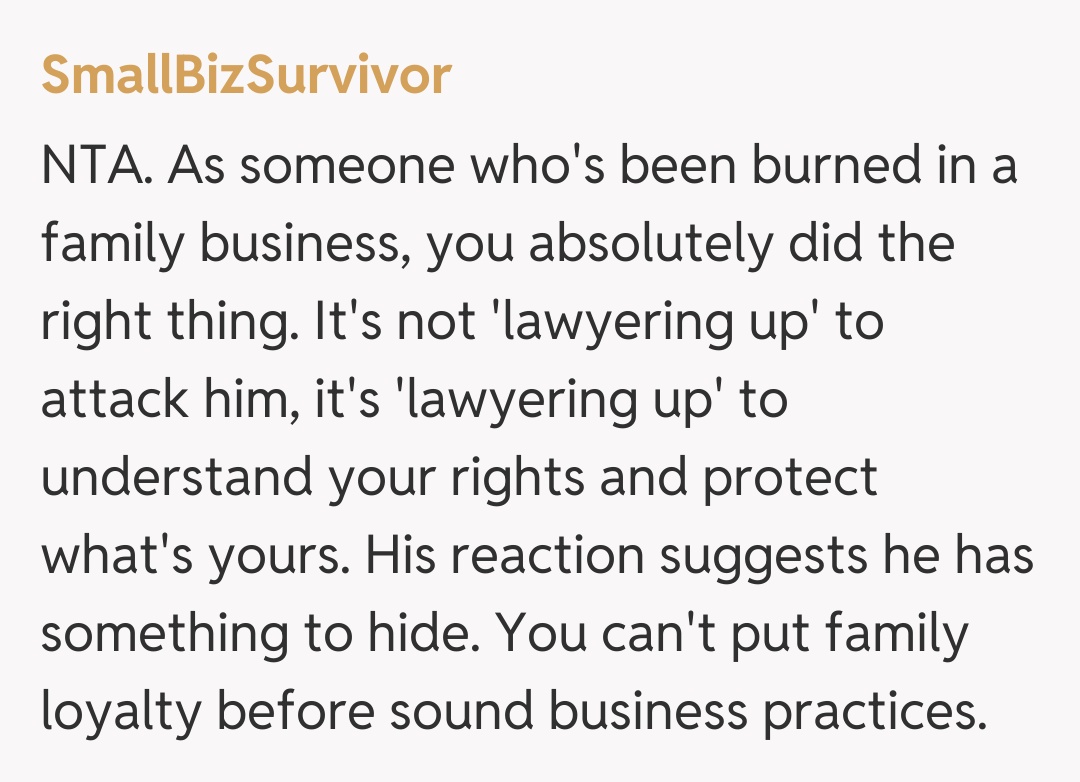 Comentariu de la SmallBizSurvivor