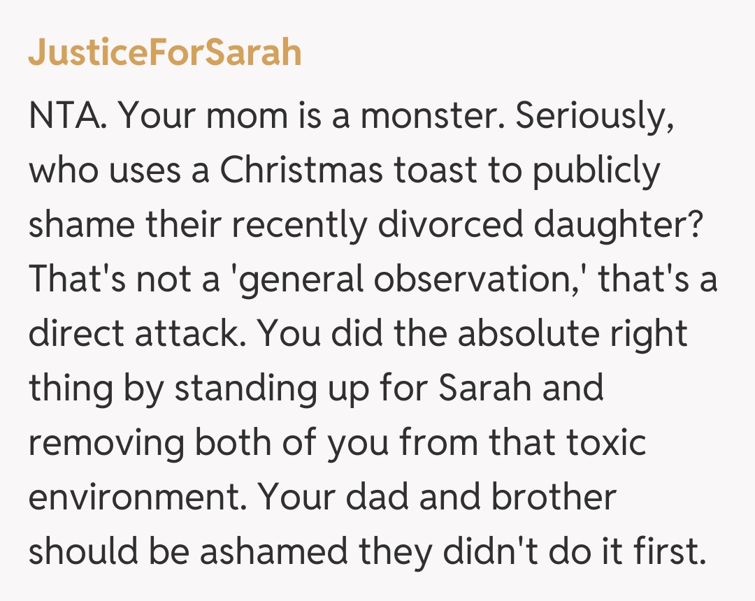 Comentariu de la JusticeForSarah