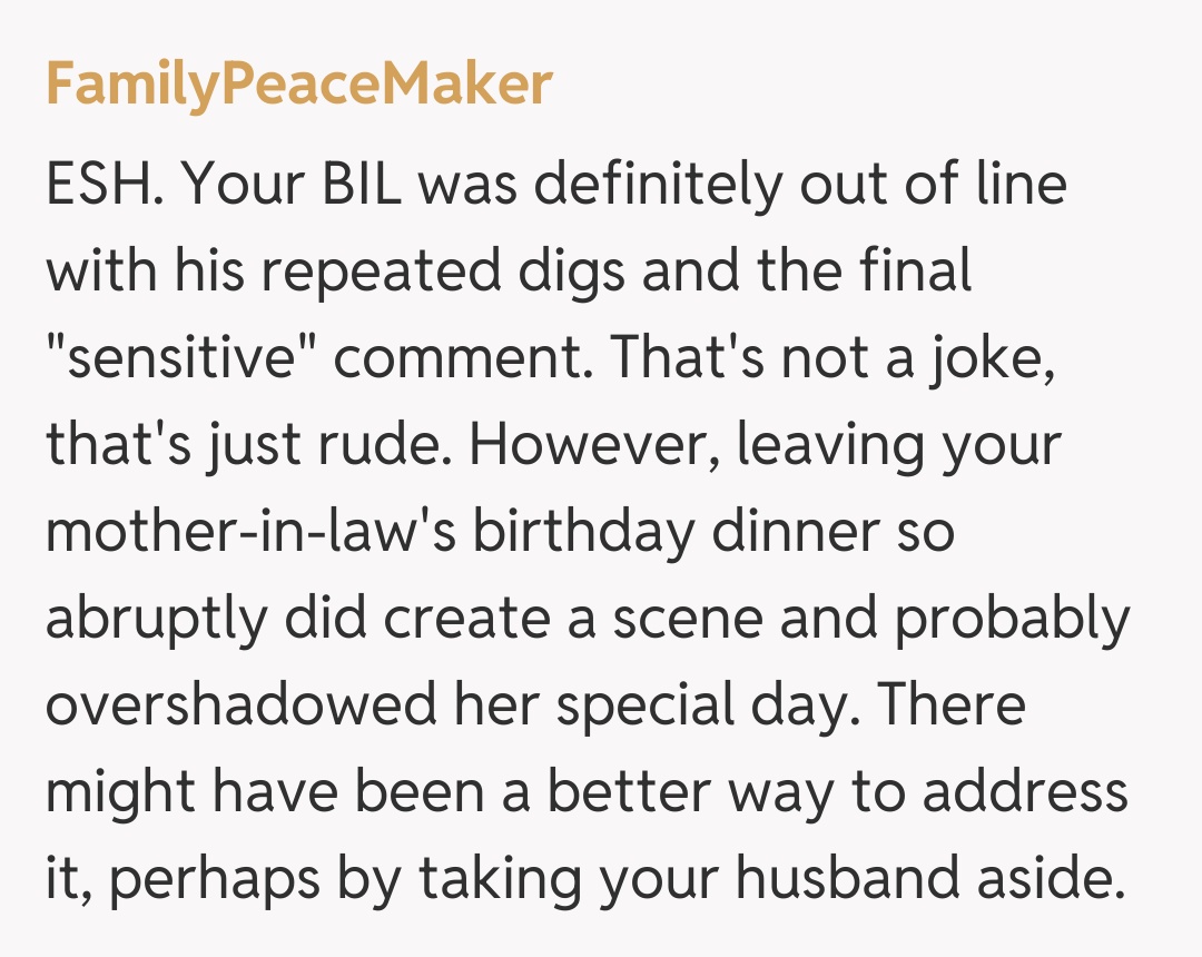 Comentariu de la FamilyPeaceMaker