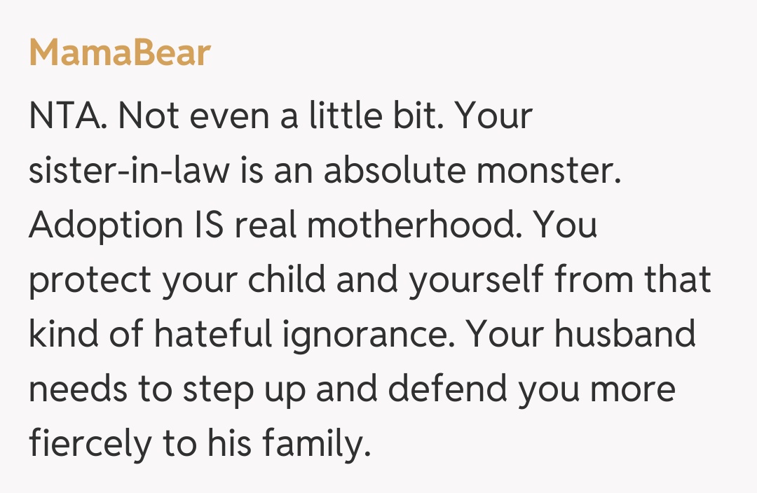 Comentariu de la MamaBear