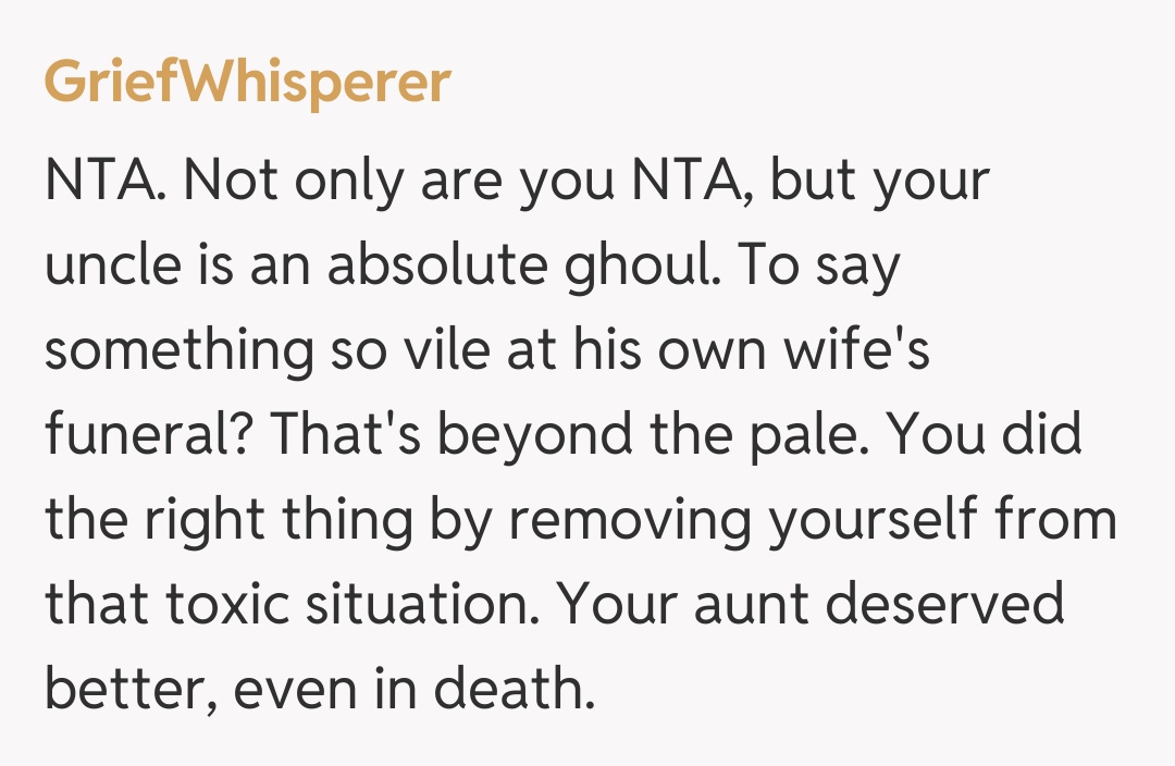 Comentariu de la GriefWhisperer