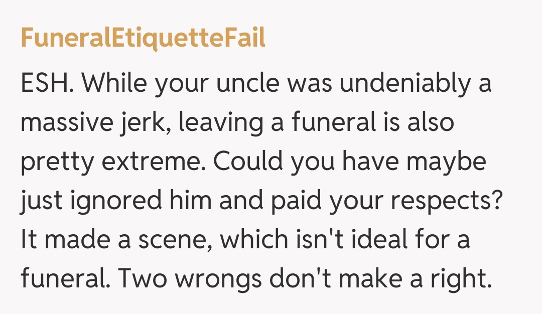 Comentariu de la FuneralEtiquetteFail