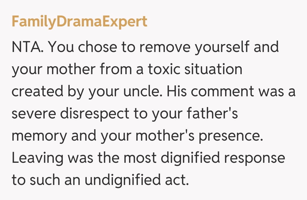 Comentariu de la FamilyDramaExpert