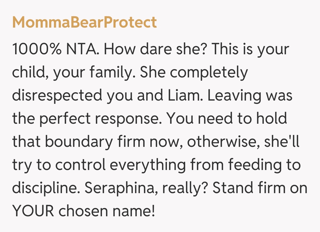 Comentariu de la MommaBearProtect
