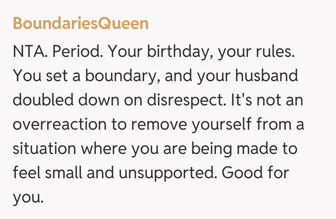 Comentariu de la BoundariesQueen