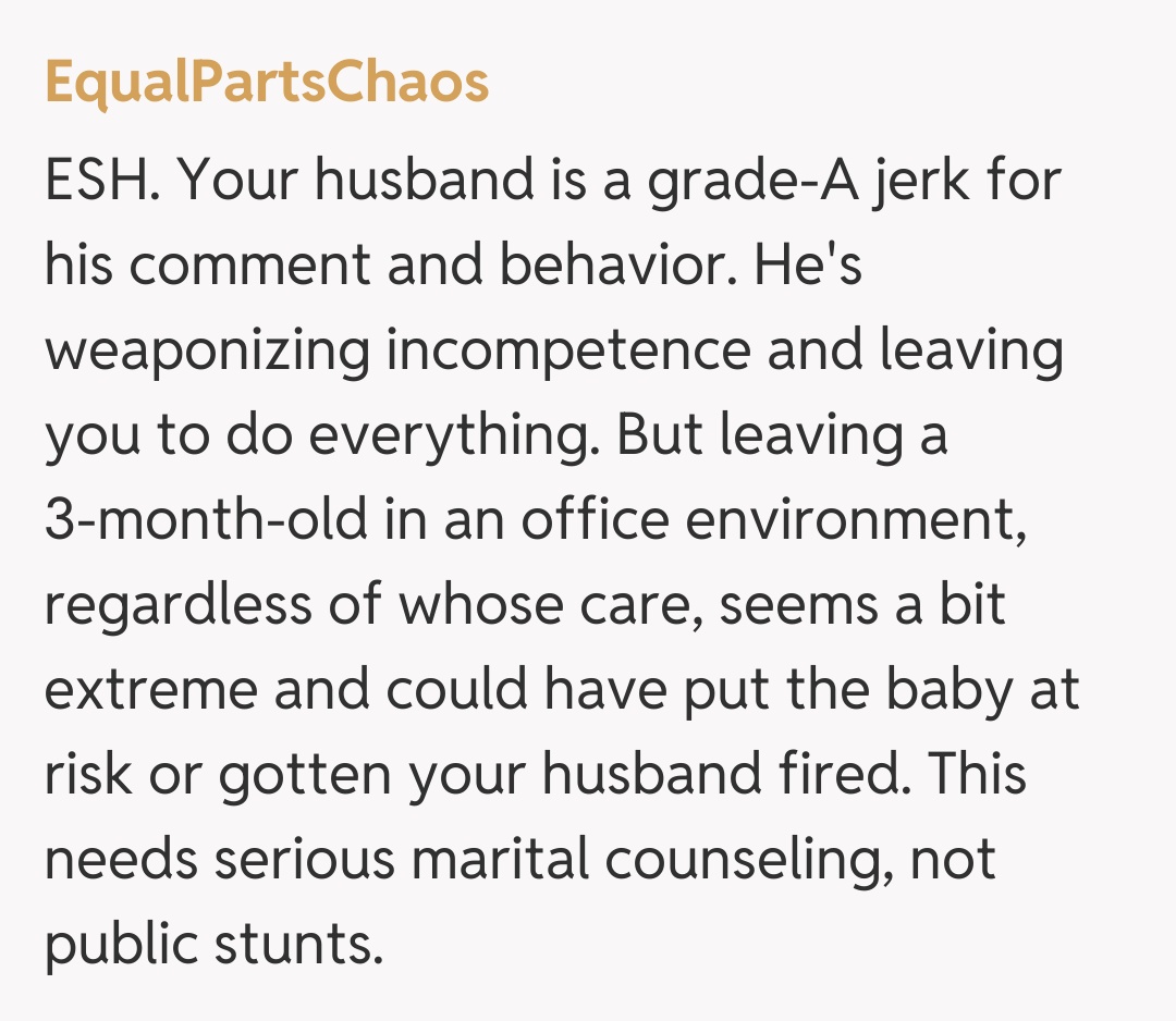 Comentariu de la EqualPartsChaos