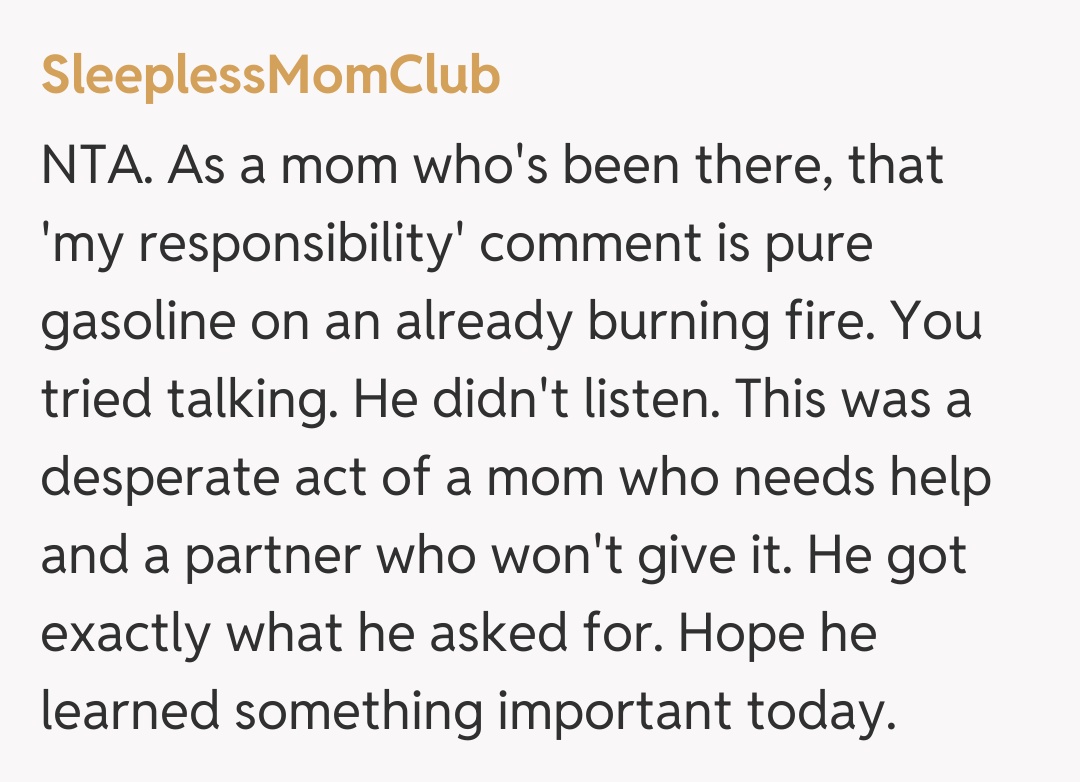 Comentariu de la SleeplessMomClub