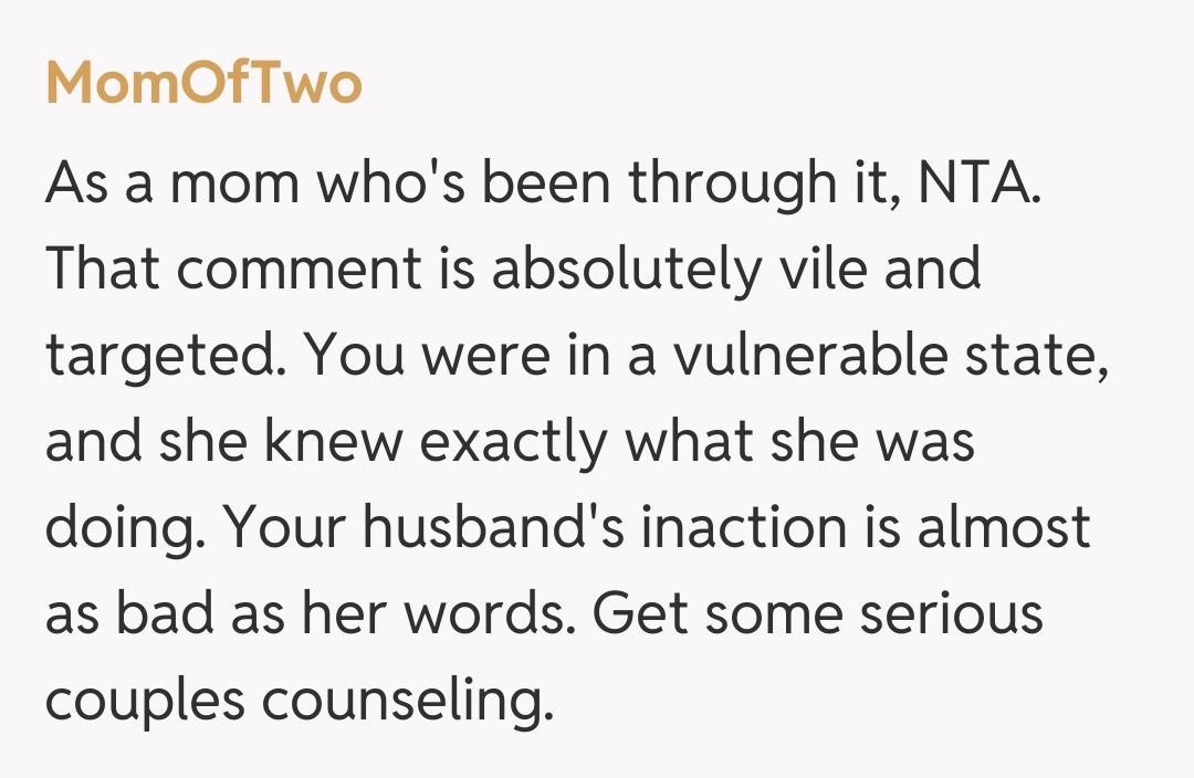 Comentariu de la MomOfTwo