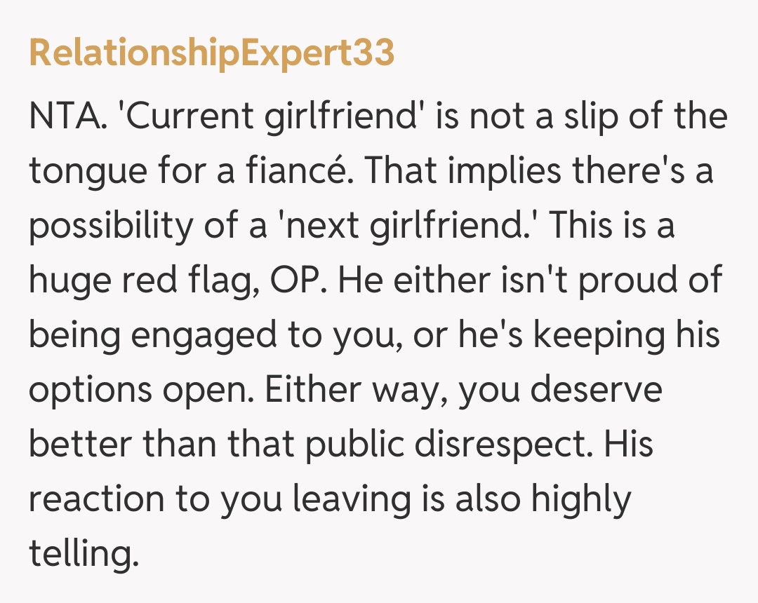 Comentariu de la RelationshipExpert33