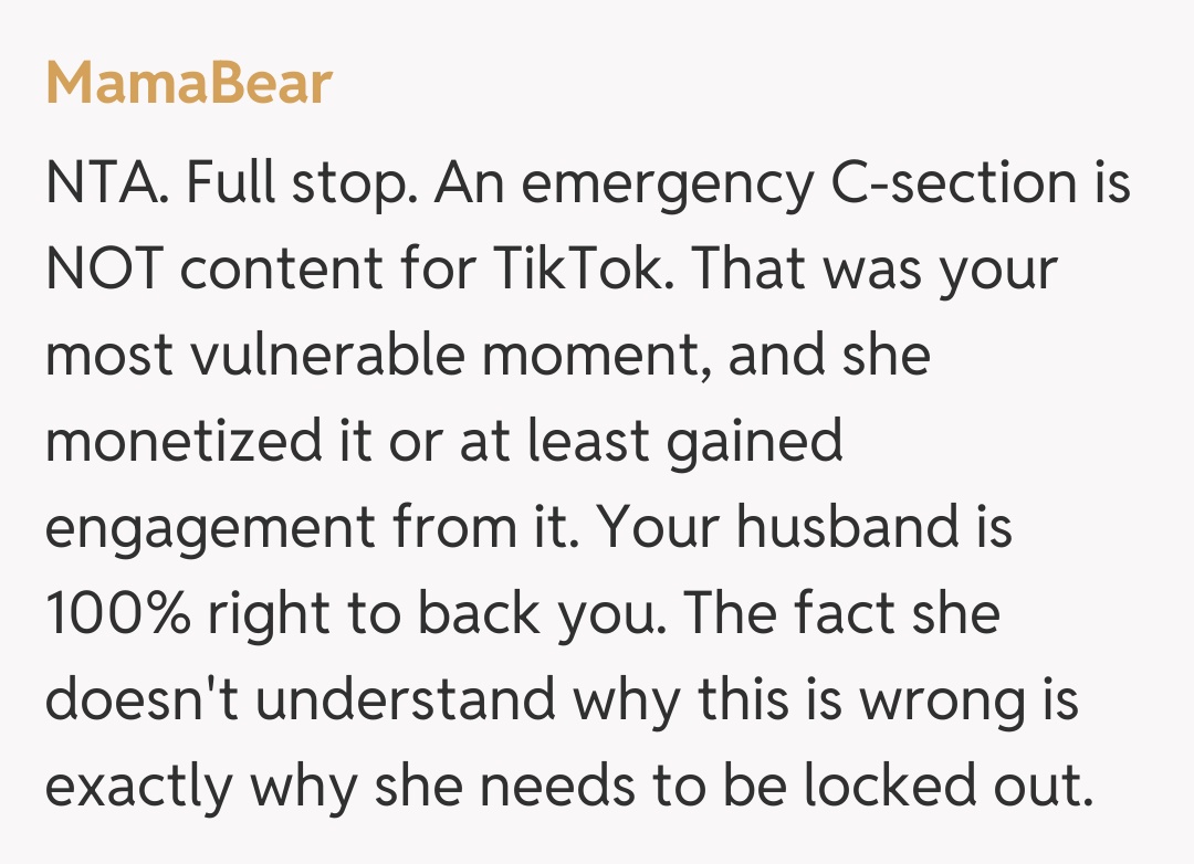 Comentariu de la MamaBear