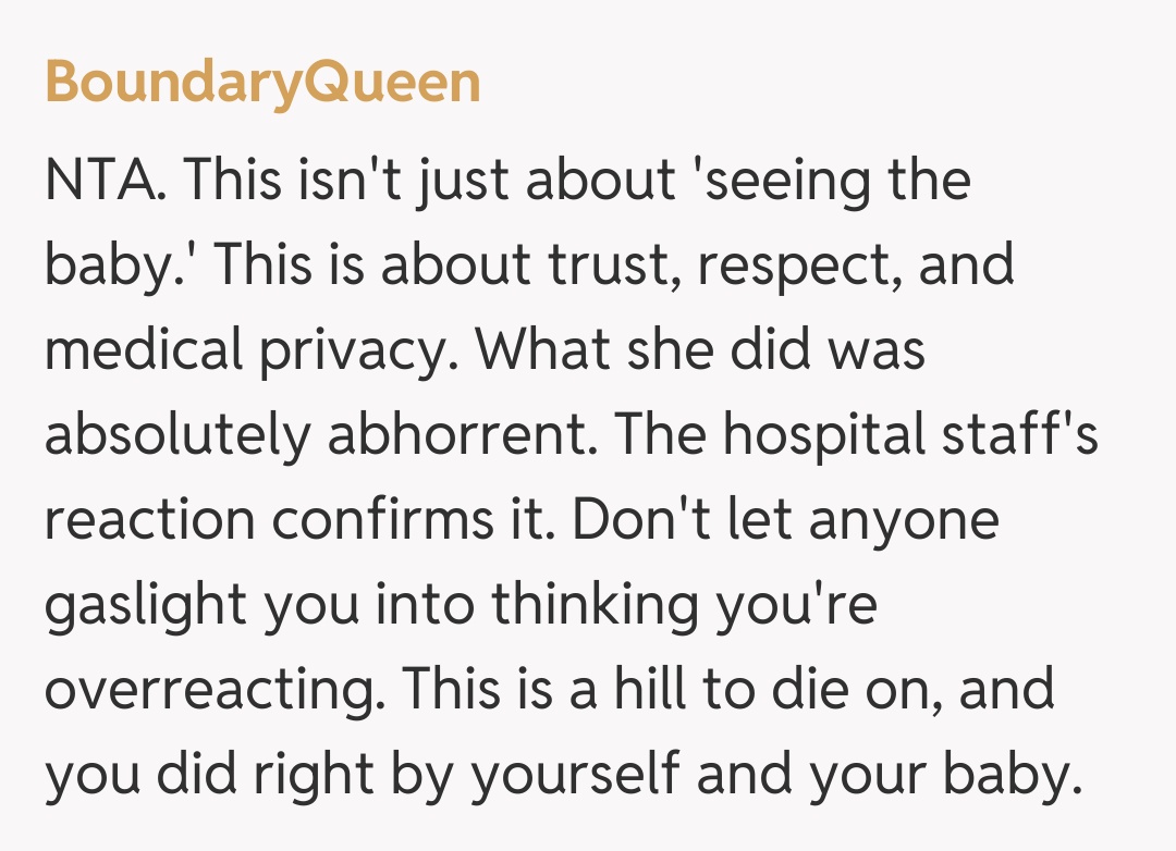 Comentariu de la BoundaryQueen