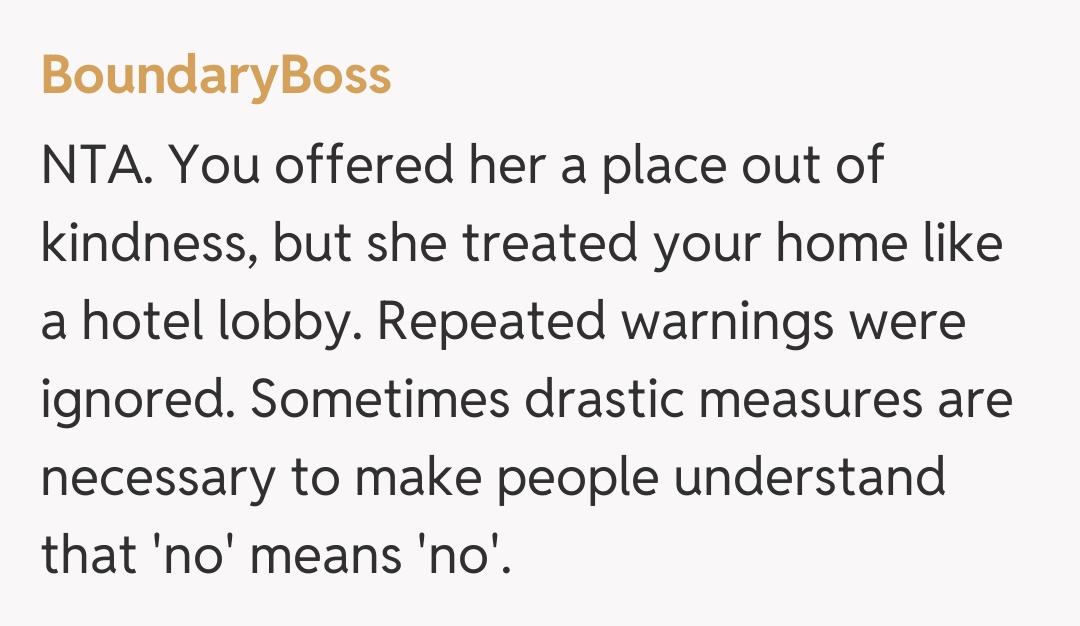 Comentariu de la BoundaryBoss