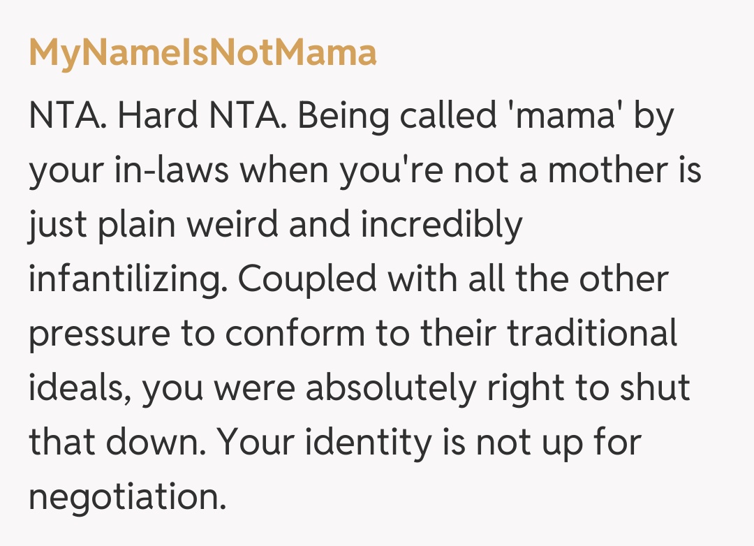 Comentariu de la MyNameIsNotMama