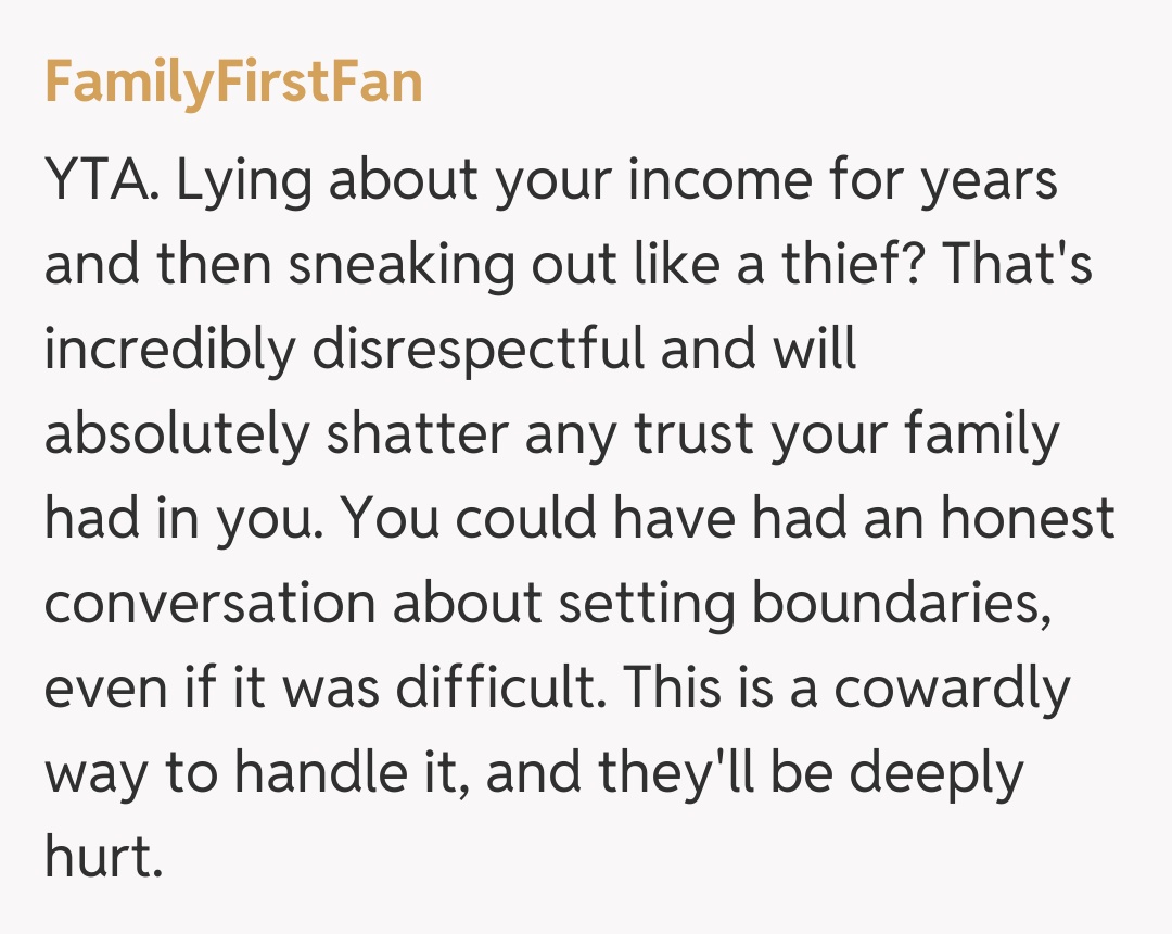 Comentariu de la FamilyFirstFan