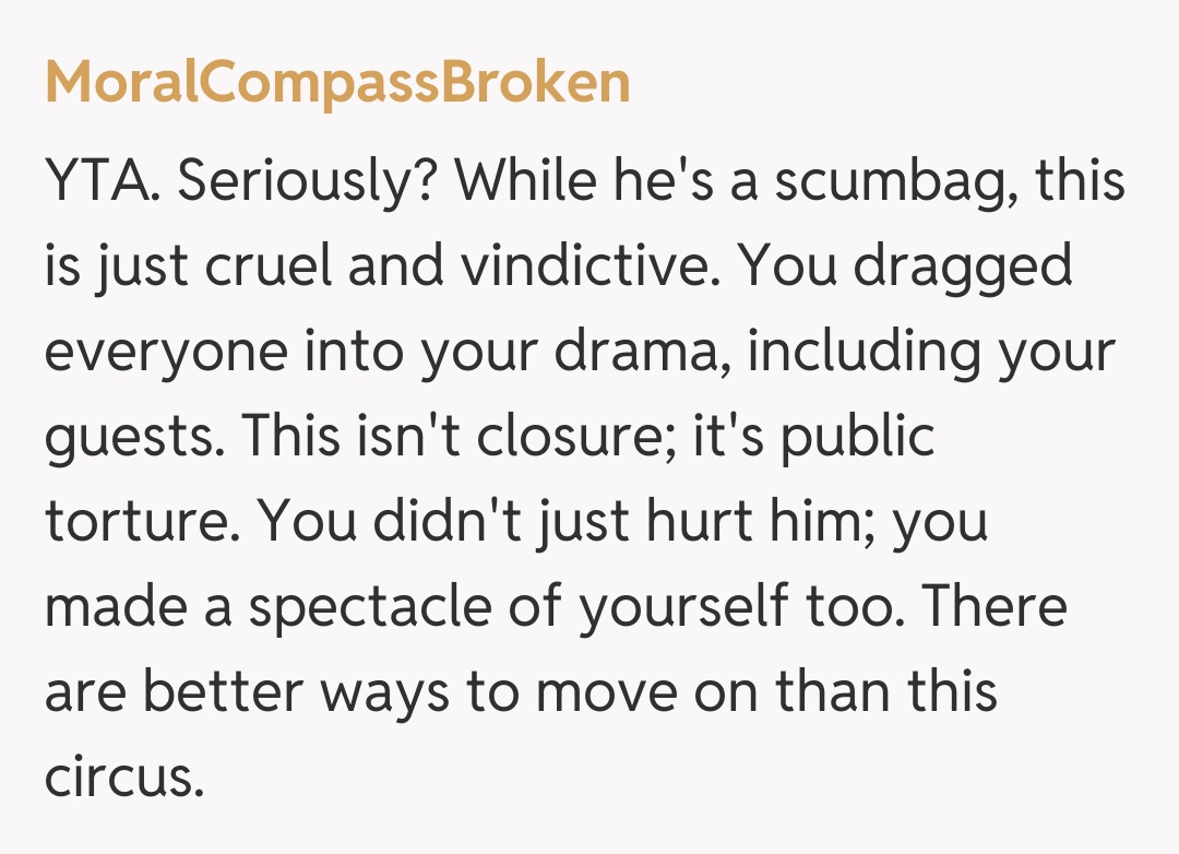 Comentariu de la MoralCompassBroken