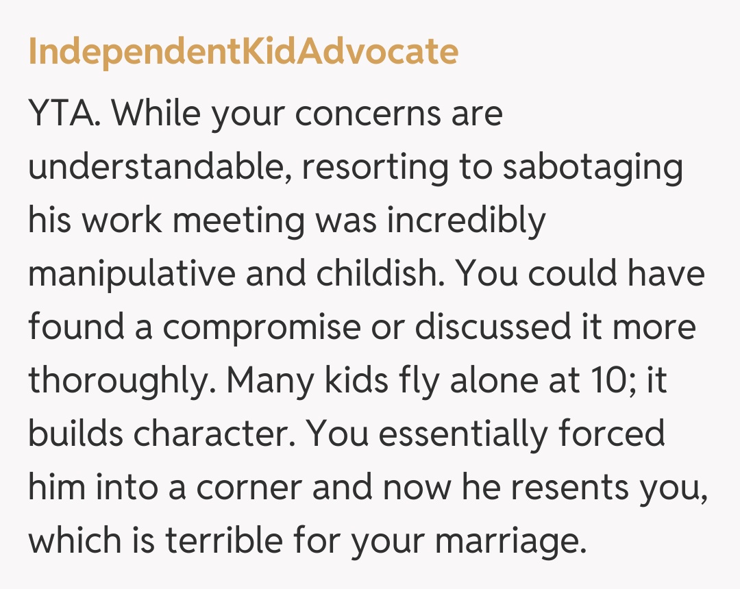 Comentariu de la IndependentKidAdvocate