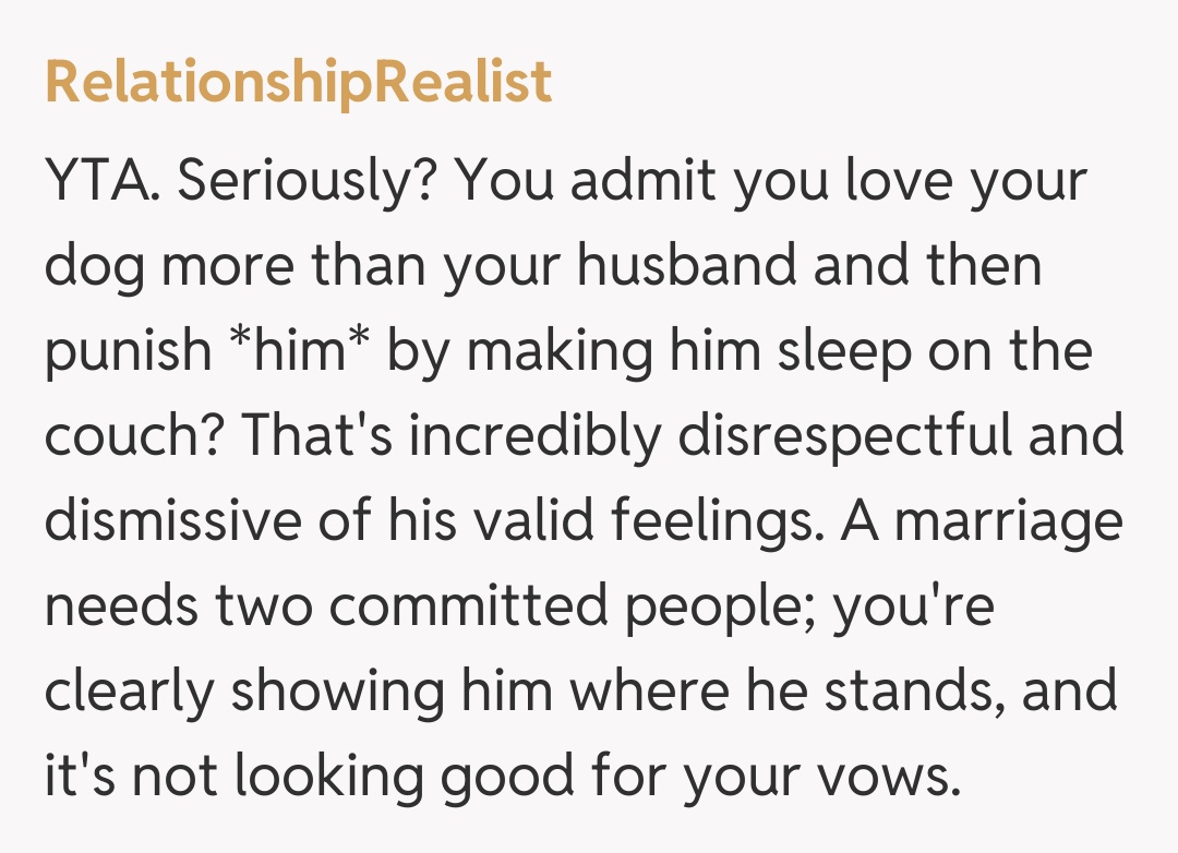 Comentariu de la RelationshipRealist