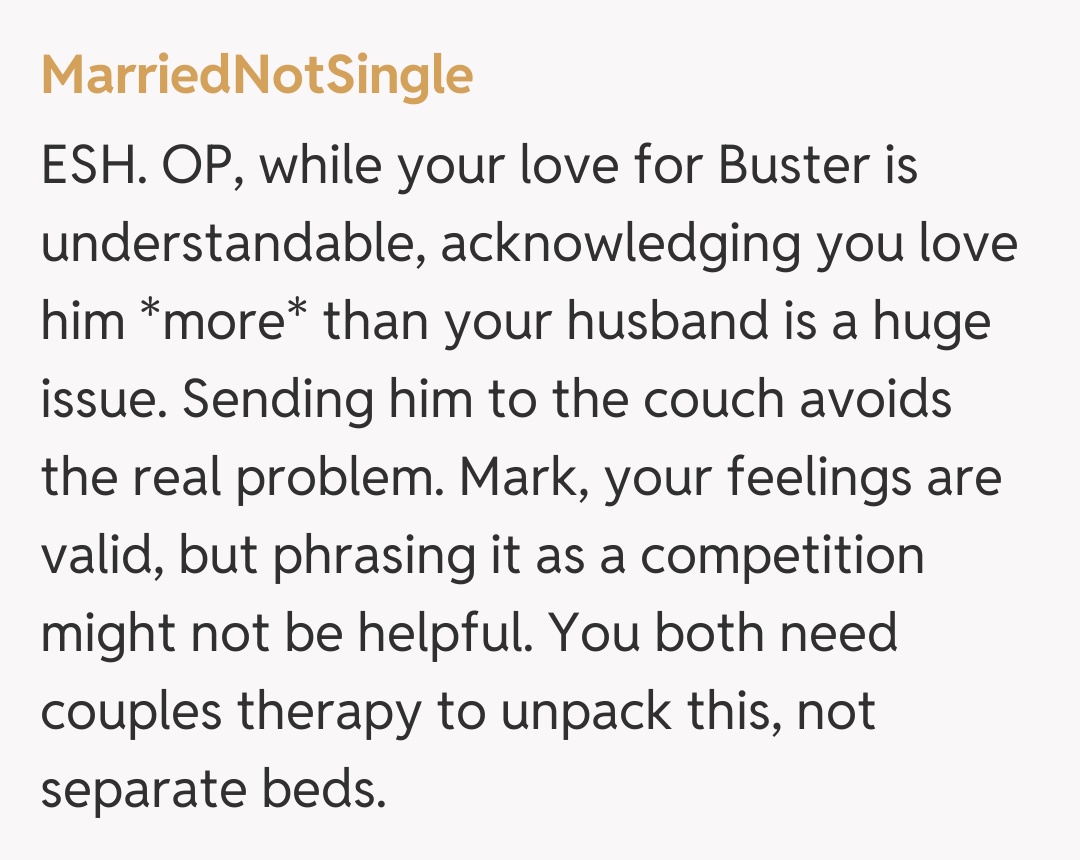 Comentariu de la MarriedNotSingle