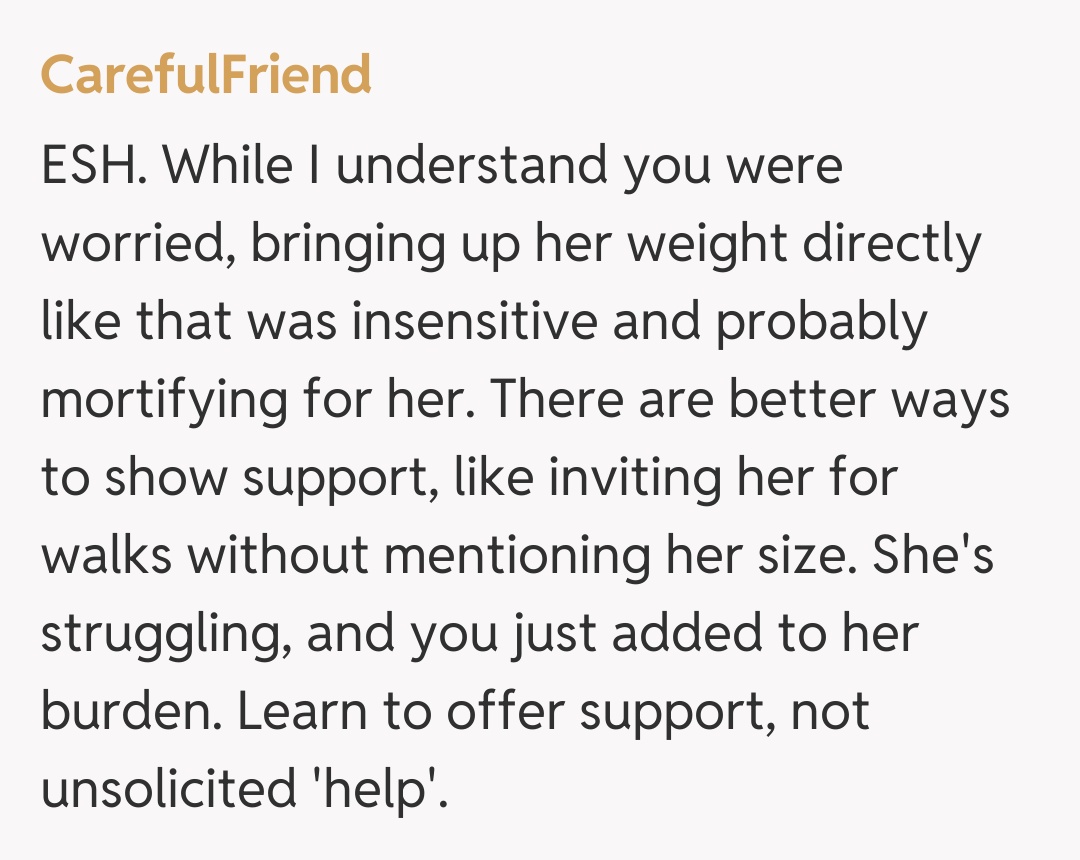 Comentariu de la CarefulFriend