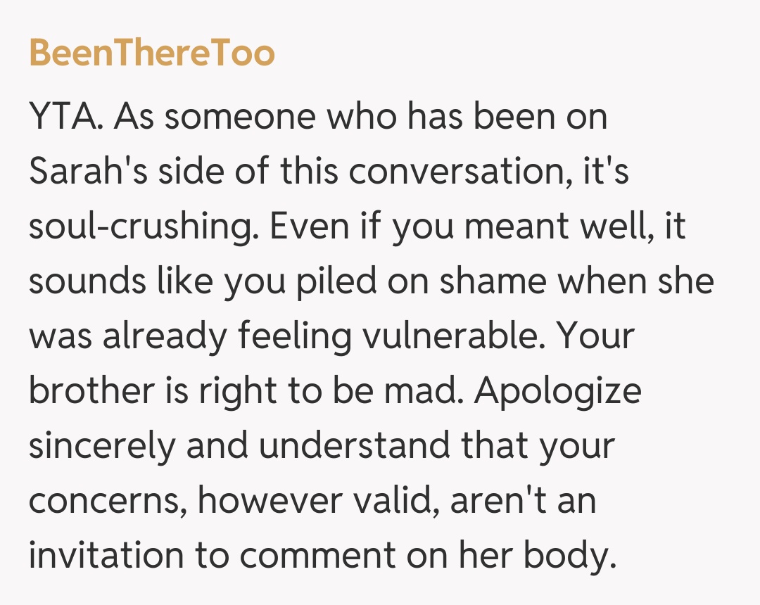 Comentariu de la BeenThereToo