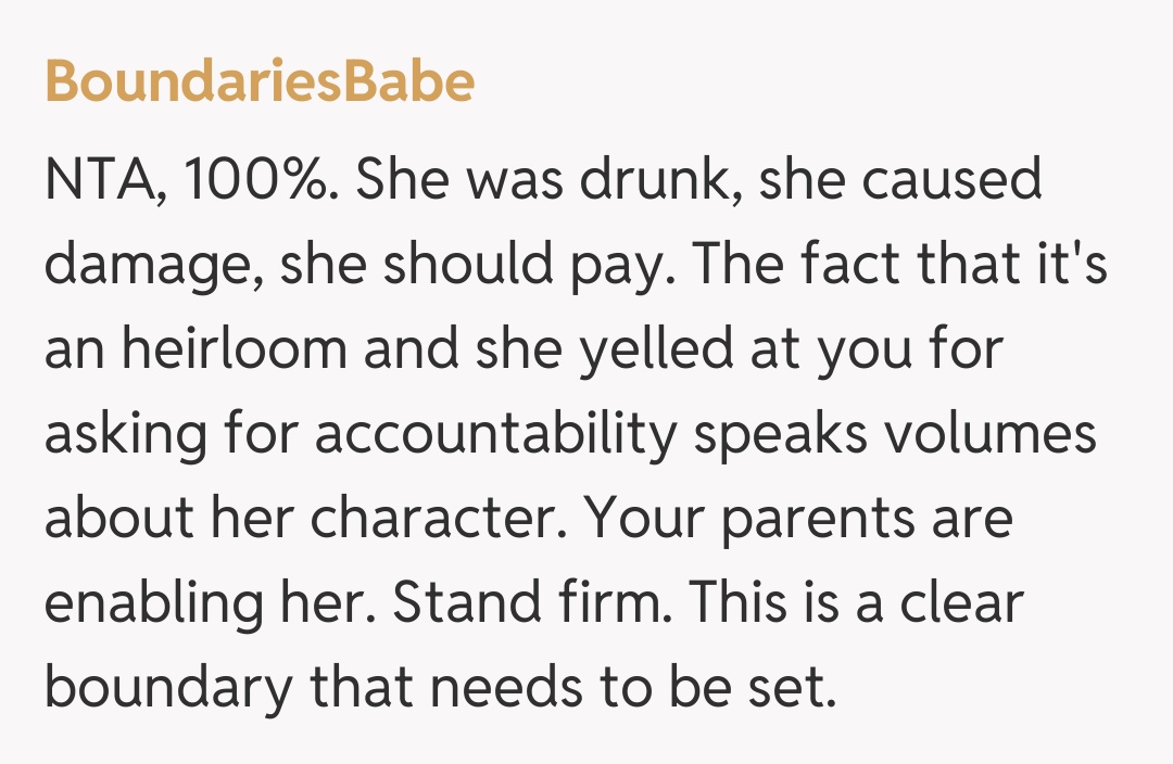 Comentariu de la BoundariesBabe