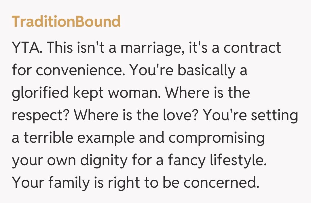 Comentariu de la TraditionBound