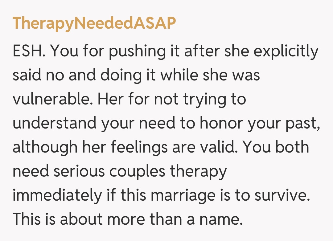 Comentariu de la TherapyNeededASAP