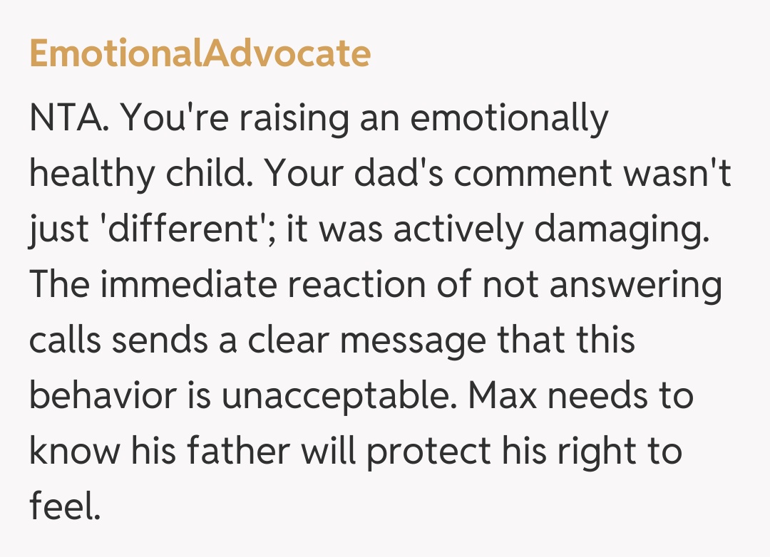 Comentariu de la EmotionalAdvocate