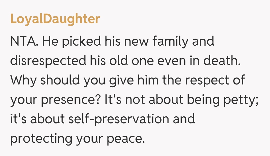 Comentariu de la LoyalDaughter