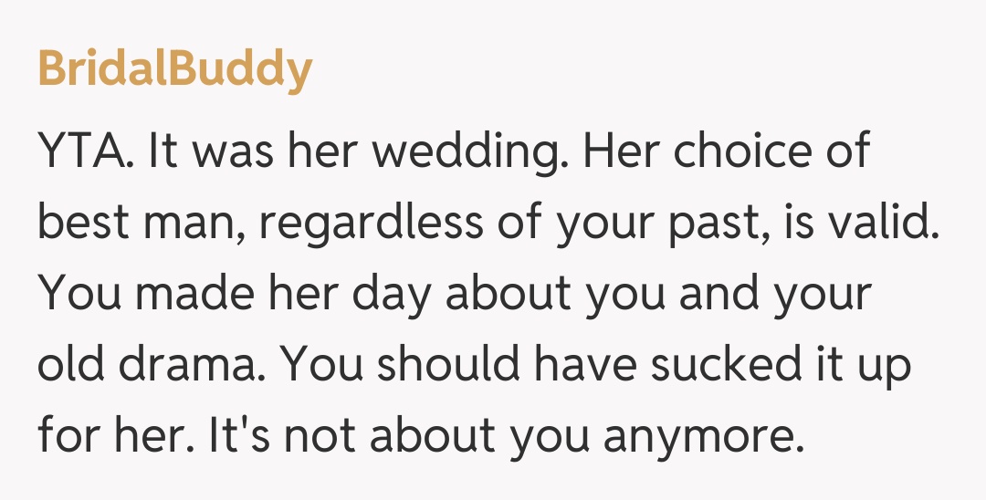 Comentariu de la BridalBuddy