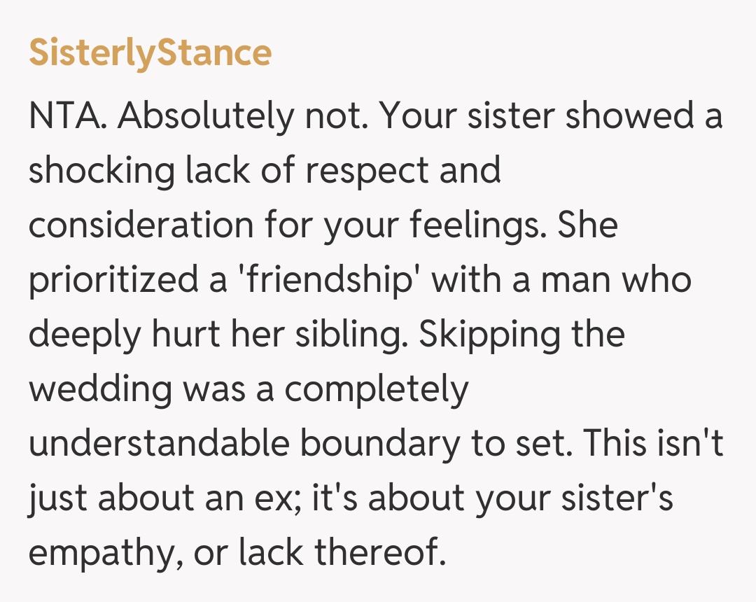 Comentariu de la SisterlyStance