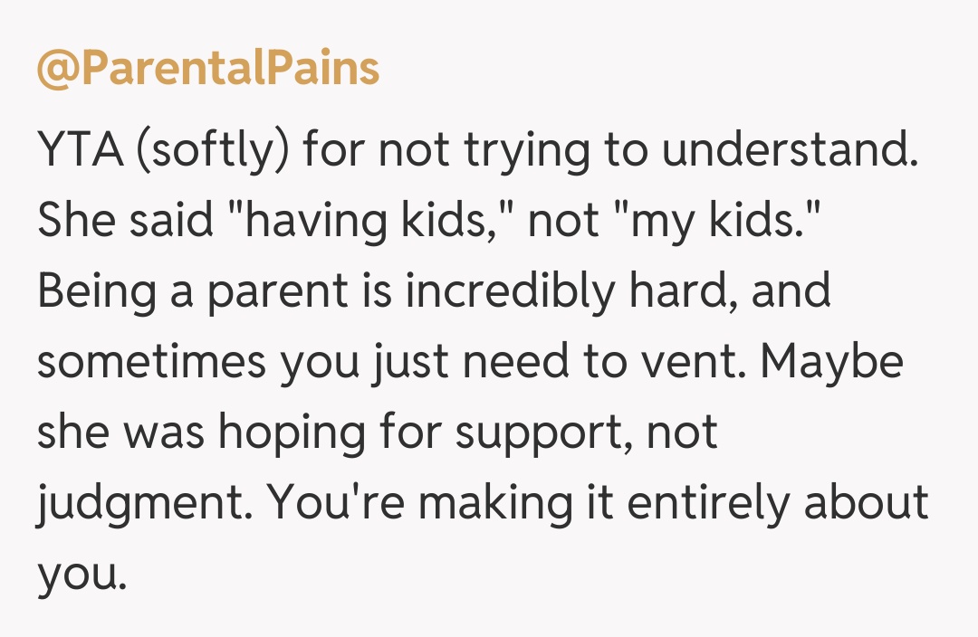 Comentariu de la @ParentalPains