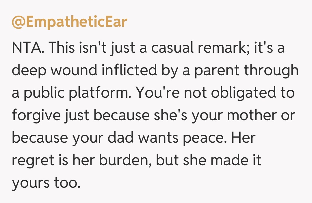 Comentariu de la @EmpatheticEar