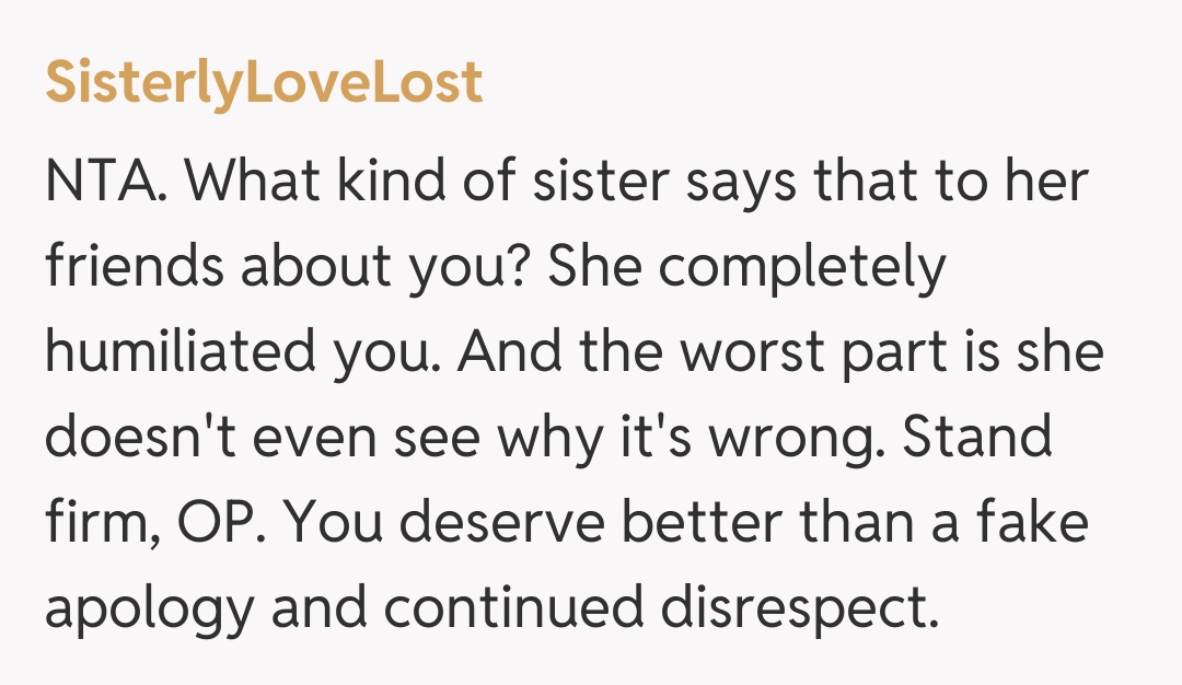 Comentariu de la SisterlyLoveLost