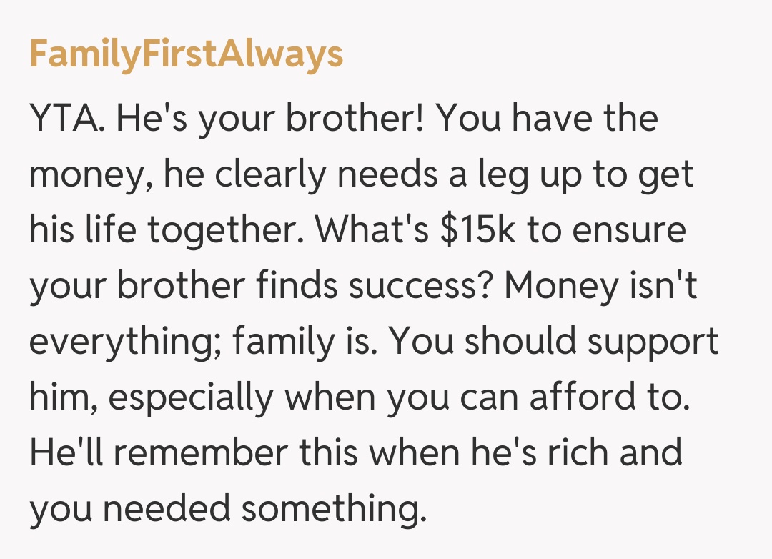 Comentariu de la FamilyFirstAlways