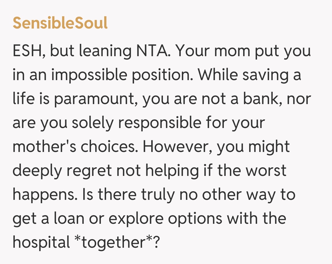 Comentariu de la SensibleSoul