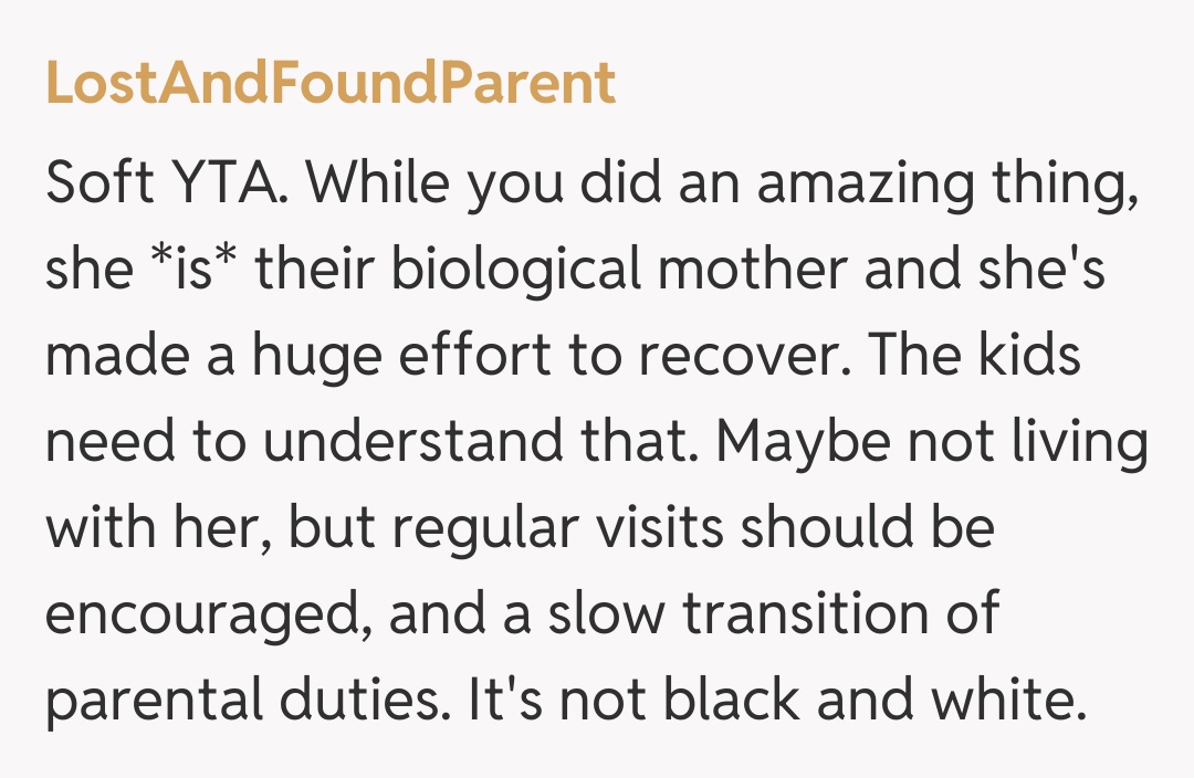 Comentariu de la LostAndFoundParent