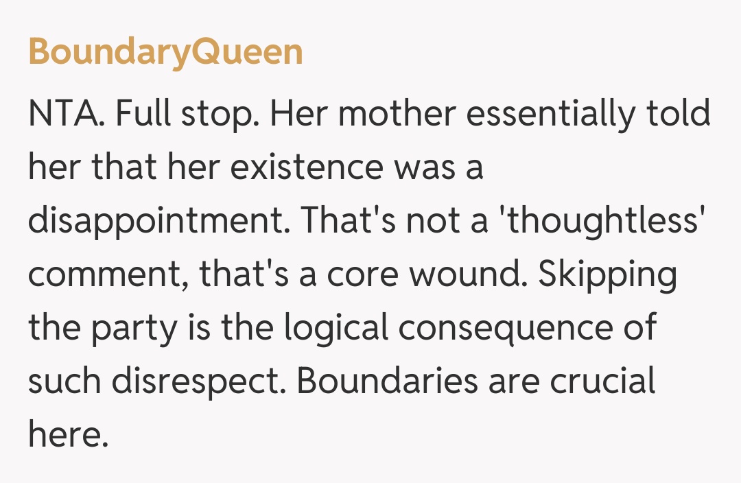 Comentariu de la BoundaryQueen