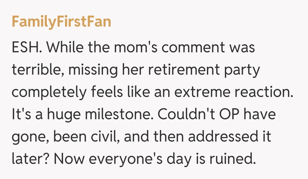 Comentariu de la FamilyFirstFan