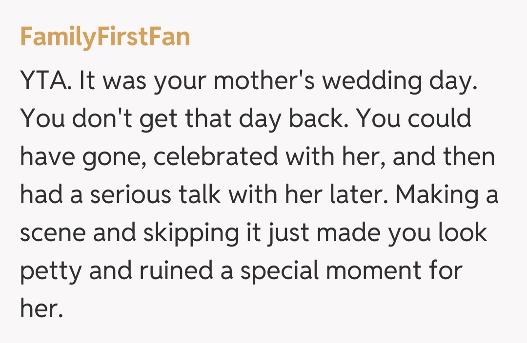 Comentariu de la FamilyFirstFan