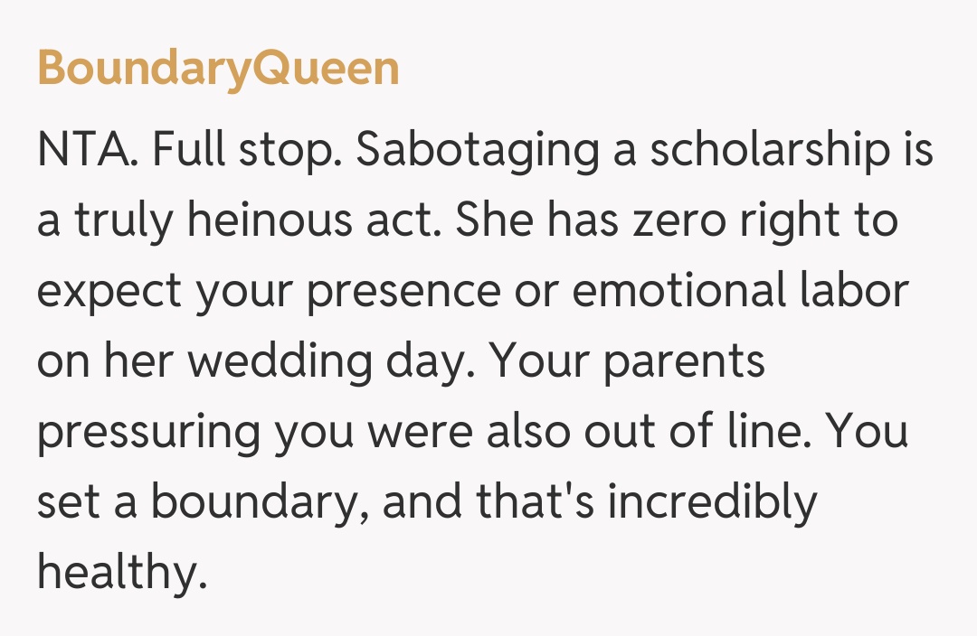 Comentariu de la BoundaryQueen