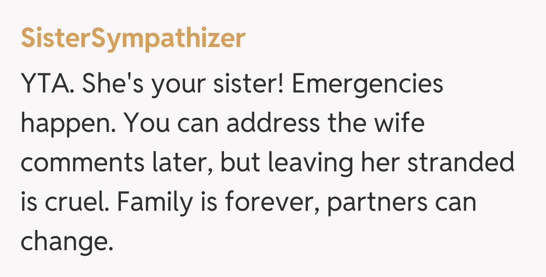 Comentariu de la SisterSympathizer