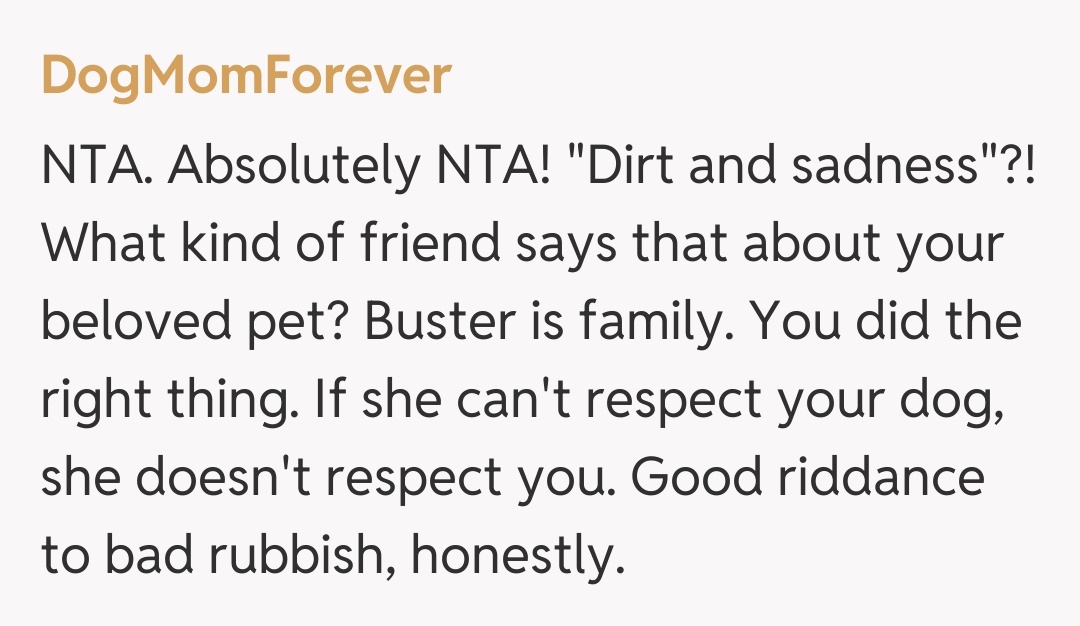 Comentariu de la DogMomForever