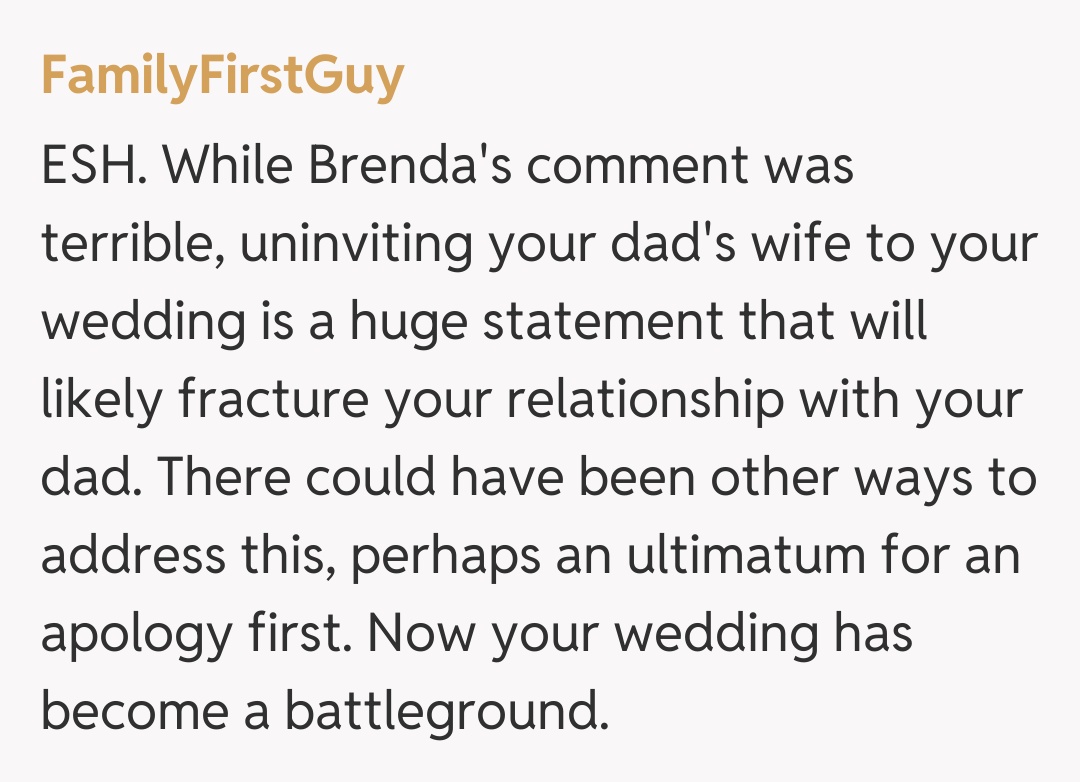 Comentariu de la FamilyFirstGuy