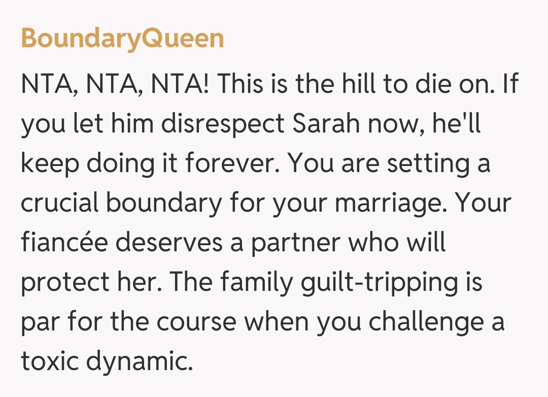 Comentariu de la BoundaryQueen